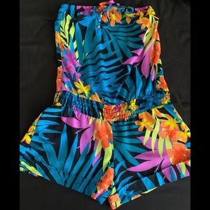 Strapless Shirts Romper